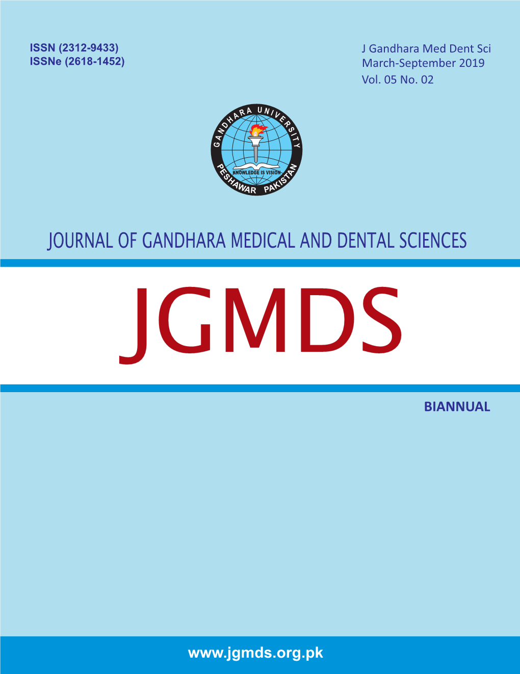 ISSN (2312-9433) J Gandhara Med Dent Sci Issne (2618-1452) March-September 2019 Vol