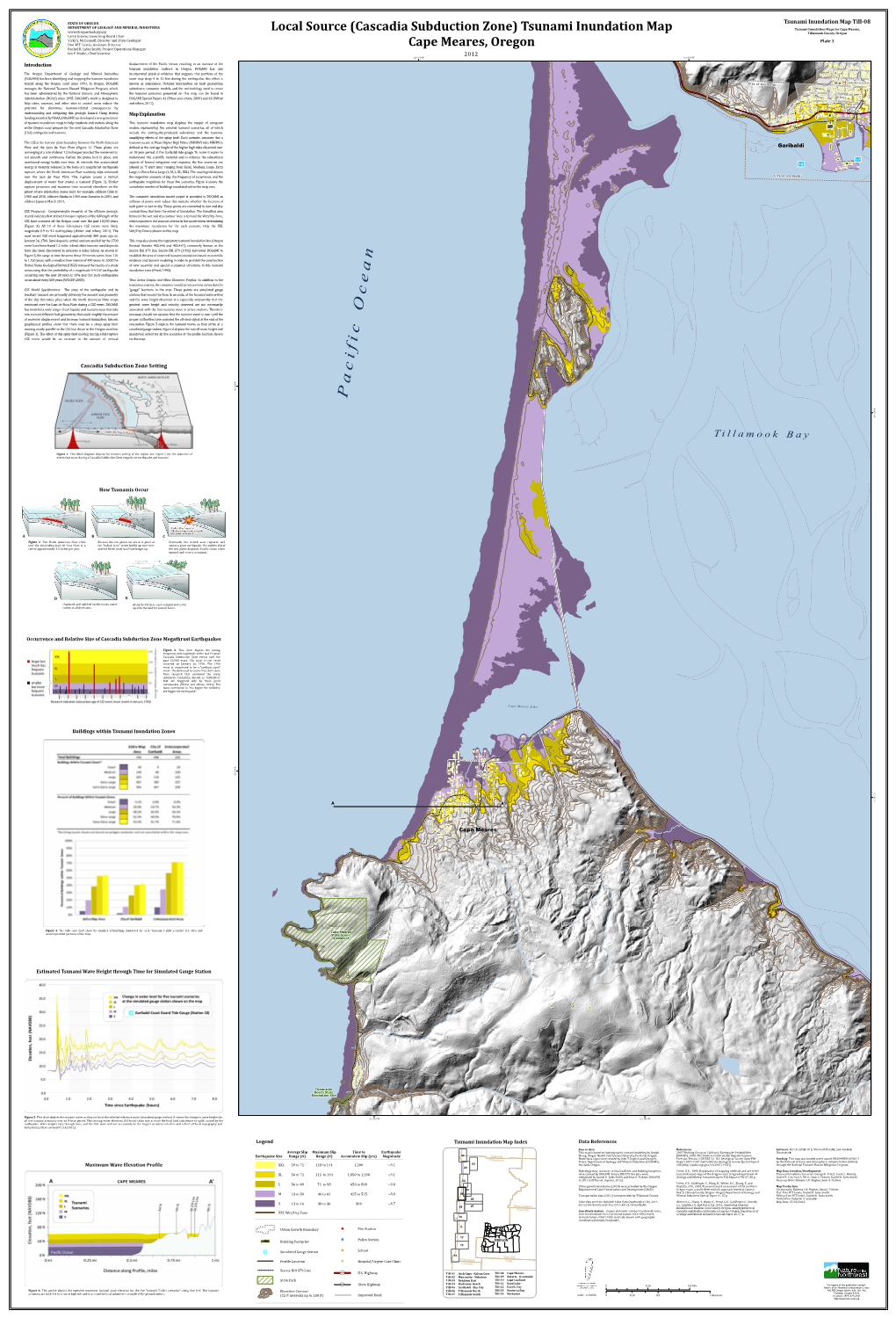 Tsunami Inundation Map for Cape Meares, Tillamook County, O