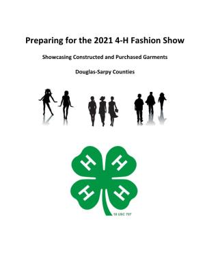 Preparing for the 2021 4-H Fashion Show