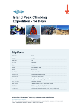 Island Peak Climbing Expedition - 14 Days