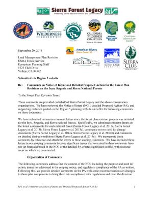 September 29, 2014 Land Management Plan Revision USDA