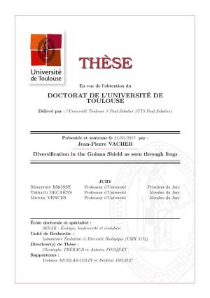 Th`Ese: Christophe THEBAUD´ Et Antoine FOUQUET Rapporteurs : Violaine NICOLAS-COLIN Et Fr´Ed´Ericdelsuc Declaration