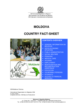 Moldova Country Fact-Sheet