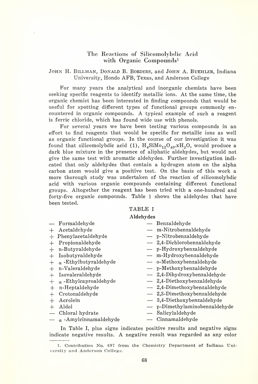 Proceedings of the Indiana Academy of Science