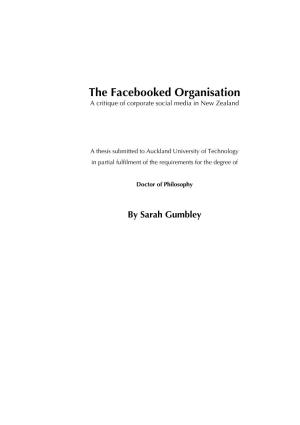 The Facebooked Organisation a Critique of Corporate Social Media in New Zealand