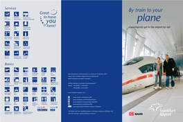FRA Booklet "By Train to Your Plane" | Fraport AG