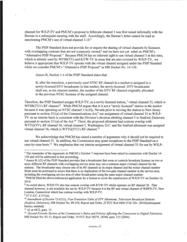 Channel for WJLP-TV and PMCM's Proposal to Bifurcate Channel 3 Was First Raised Informally with the Bureau in a Subsequent Meeting with the Staff