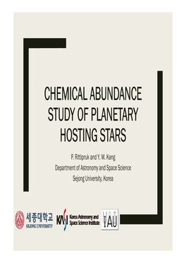 Chemical Abundance Study of Planetary Hosting Stars P