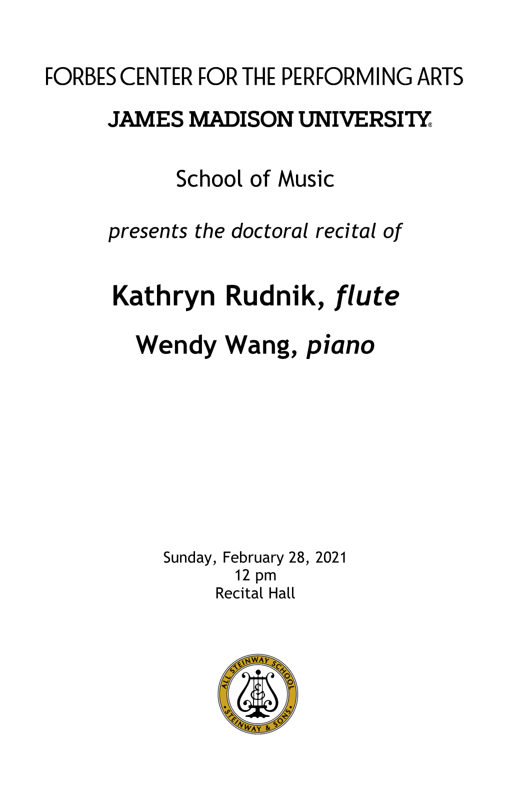 Recital Program