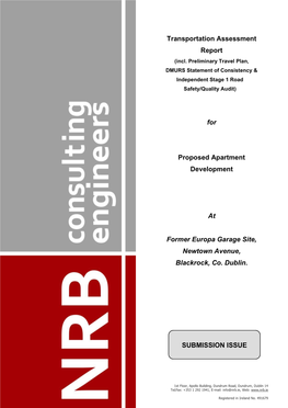 Transportation Assessment Report for Proposed Apartment Development