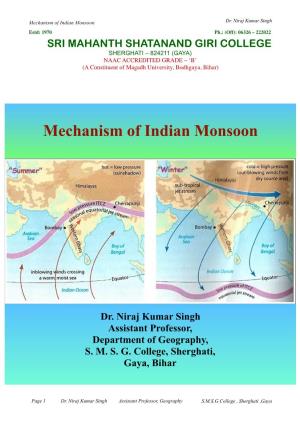 Mechanism of Indian Monsoon.Pdf