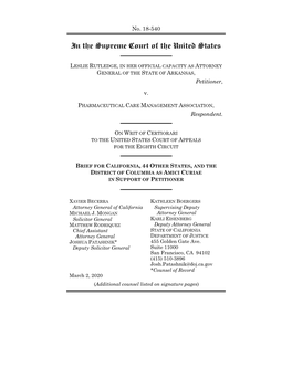 FINAL Rutledge V. PCMA Merits-Stage Multistate Amicus Brief