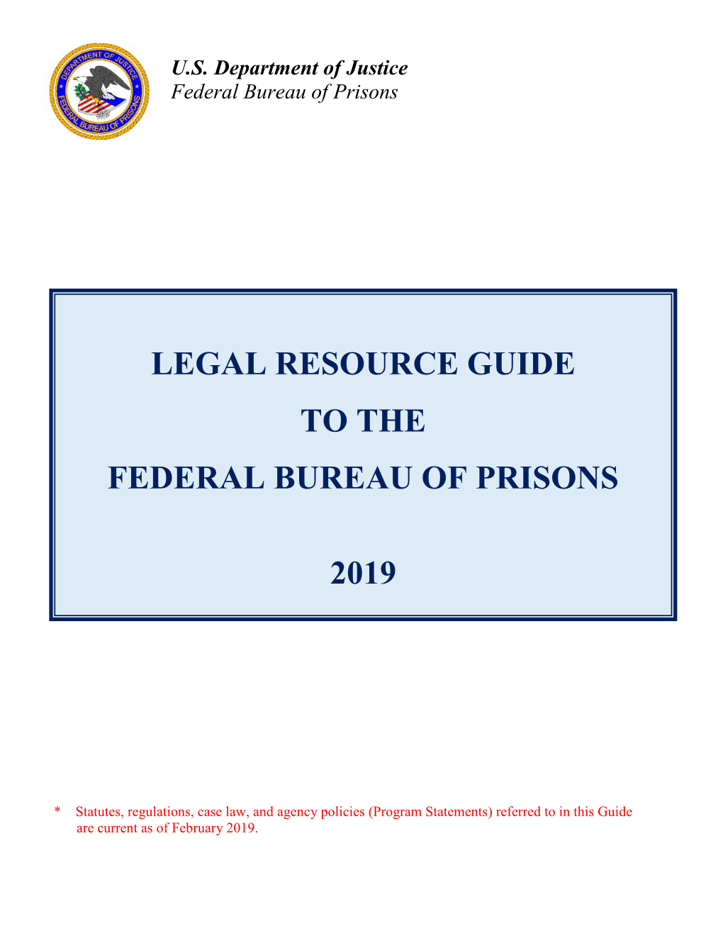 BOP Legal Resource Guide