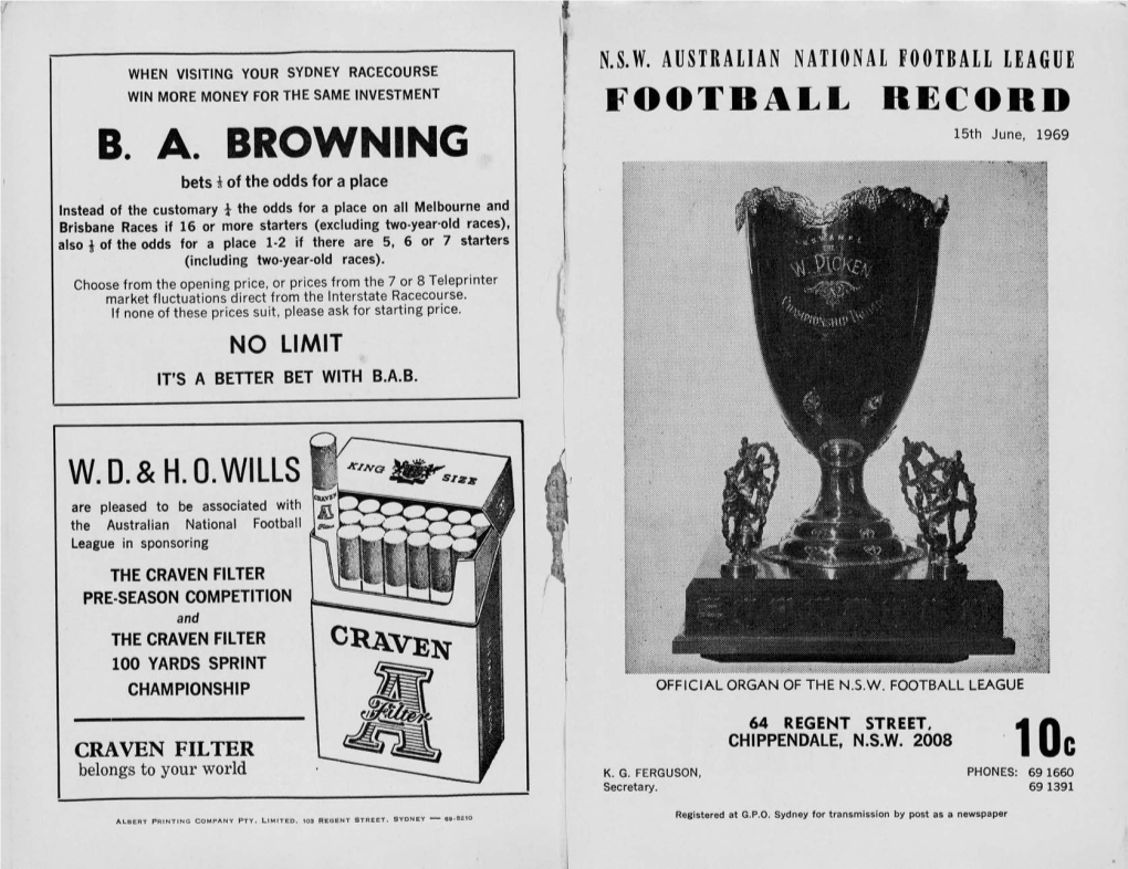 1969-06-15 Sydney Football Record