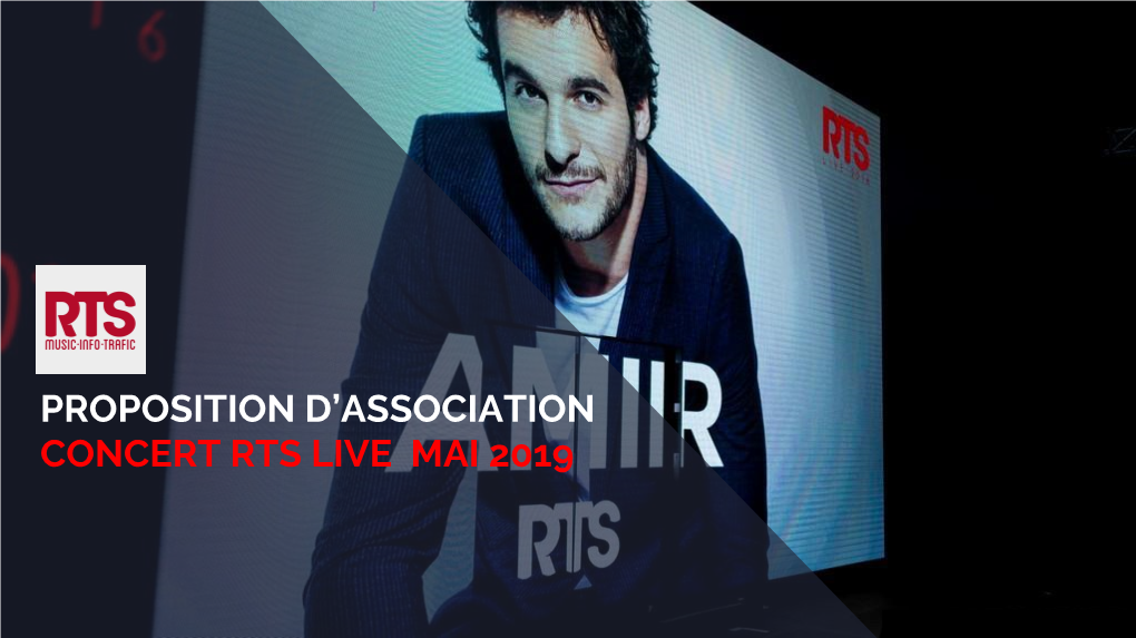 Proposition D'association Concert Rts Live Mai 2019