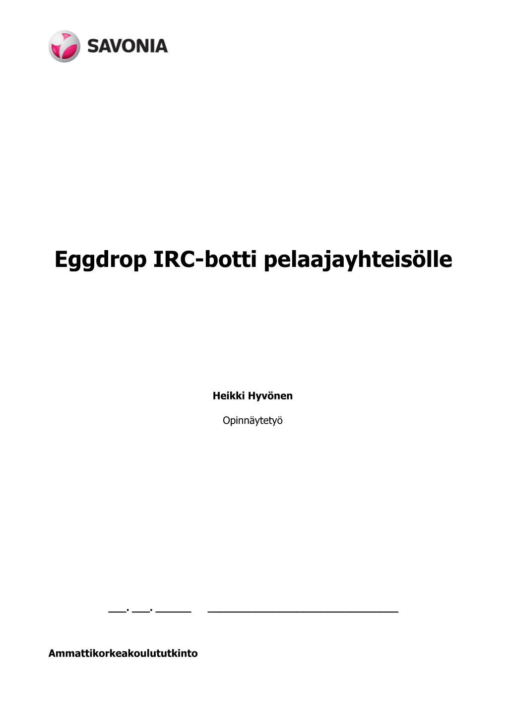 Eggdrop IRC-Botti Pelaajayhteisölle