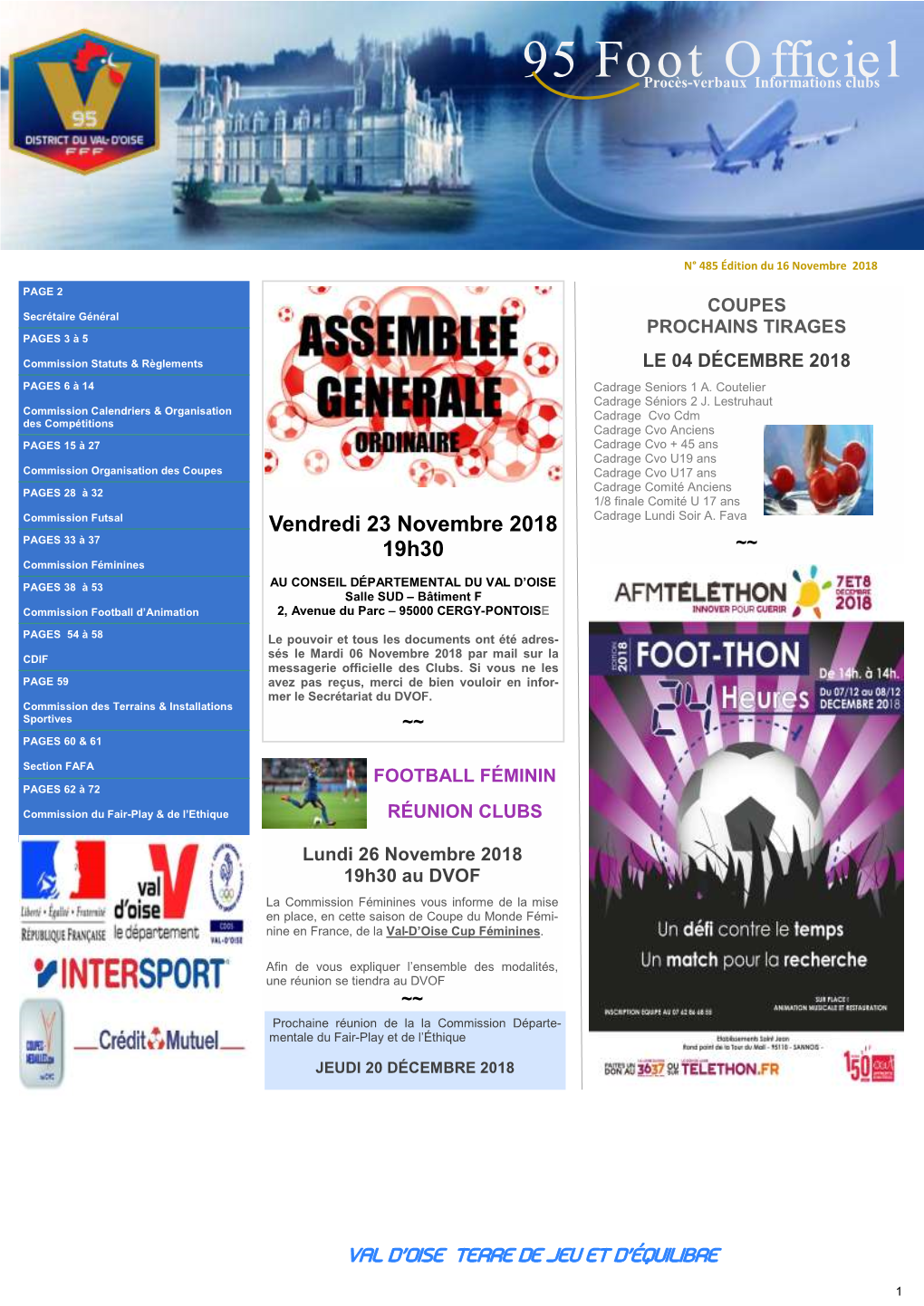 95 Foot Officiel Procès-Verbaux Informations Clubs 95 Footprocès-Verbaux Officiel Informations Clubs