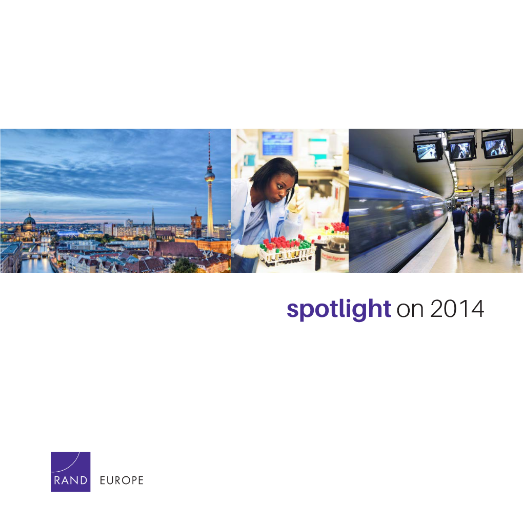 Spotlight on 2014 2 Spotlight on 2014