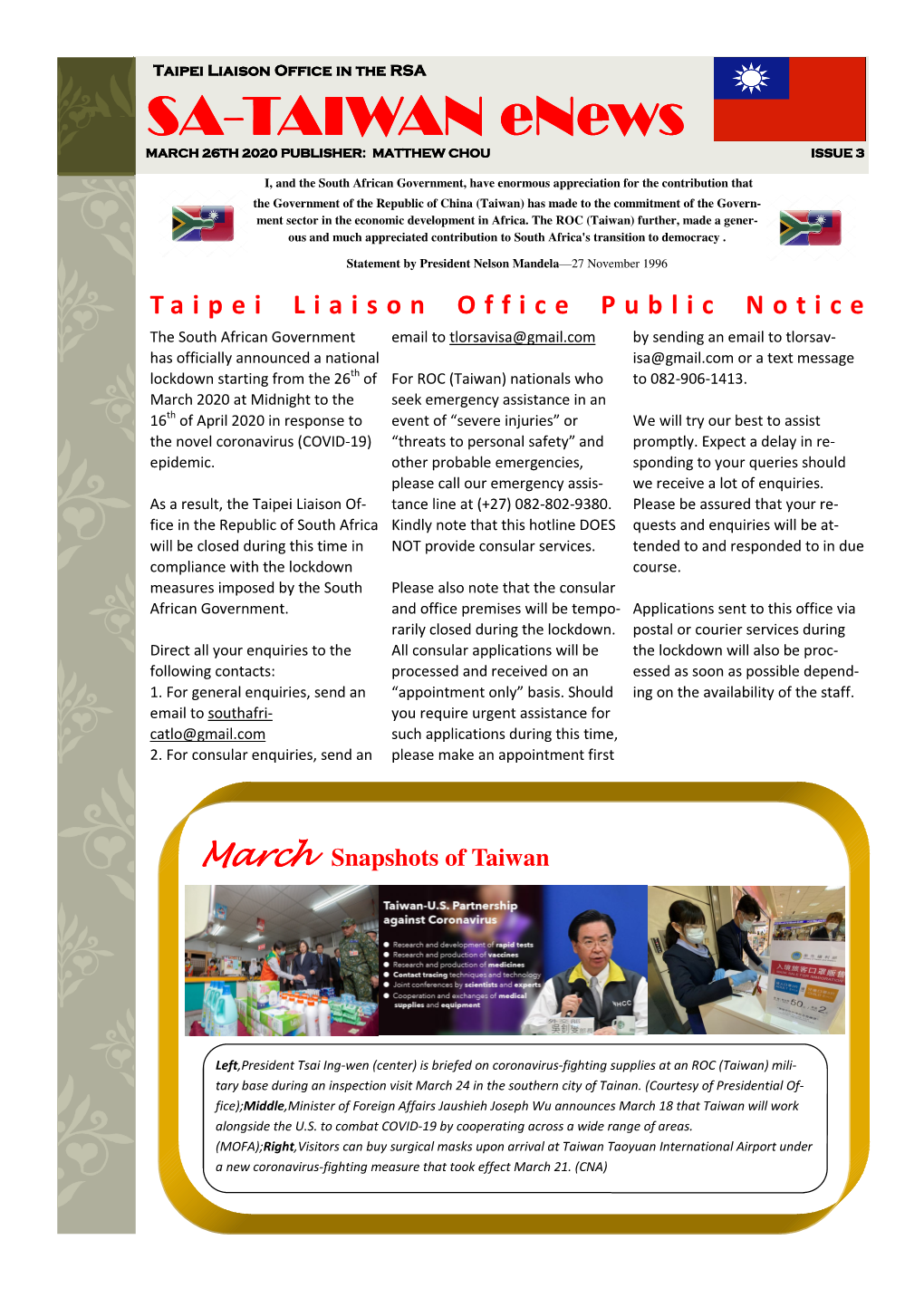 SA-Taiwan Enews March 2020.Pub