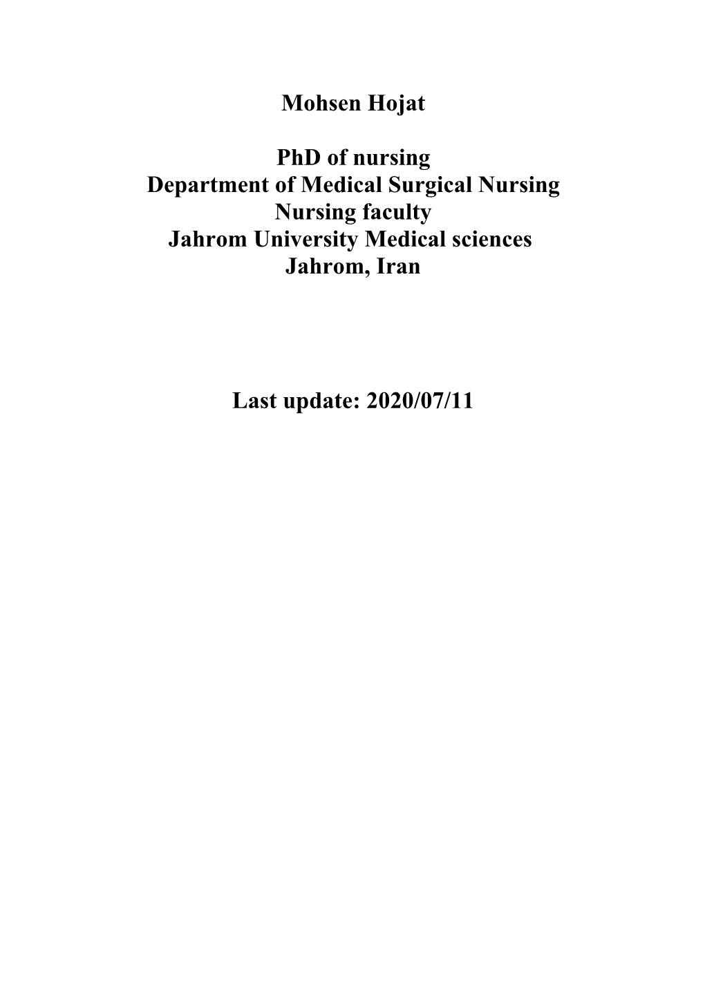 Disaster Preparedness in Hospitals of Jahrom University of Medical Sciences (2010), Journal of Qazvin University of Medical Sciences , 2012 :16(3):72-77 13