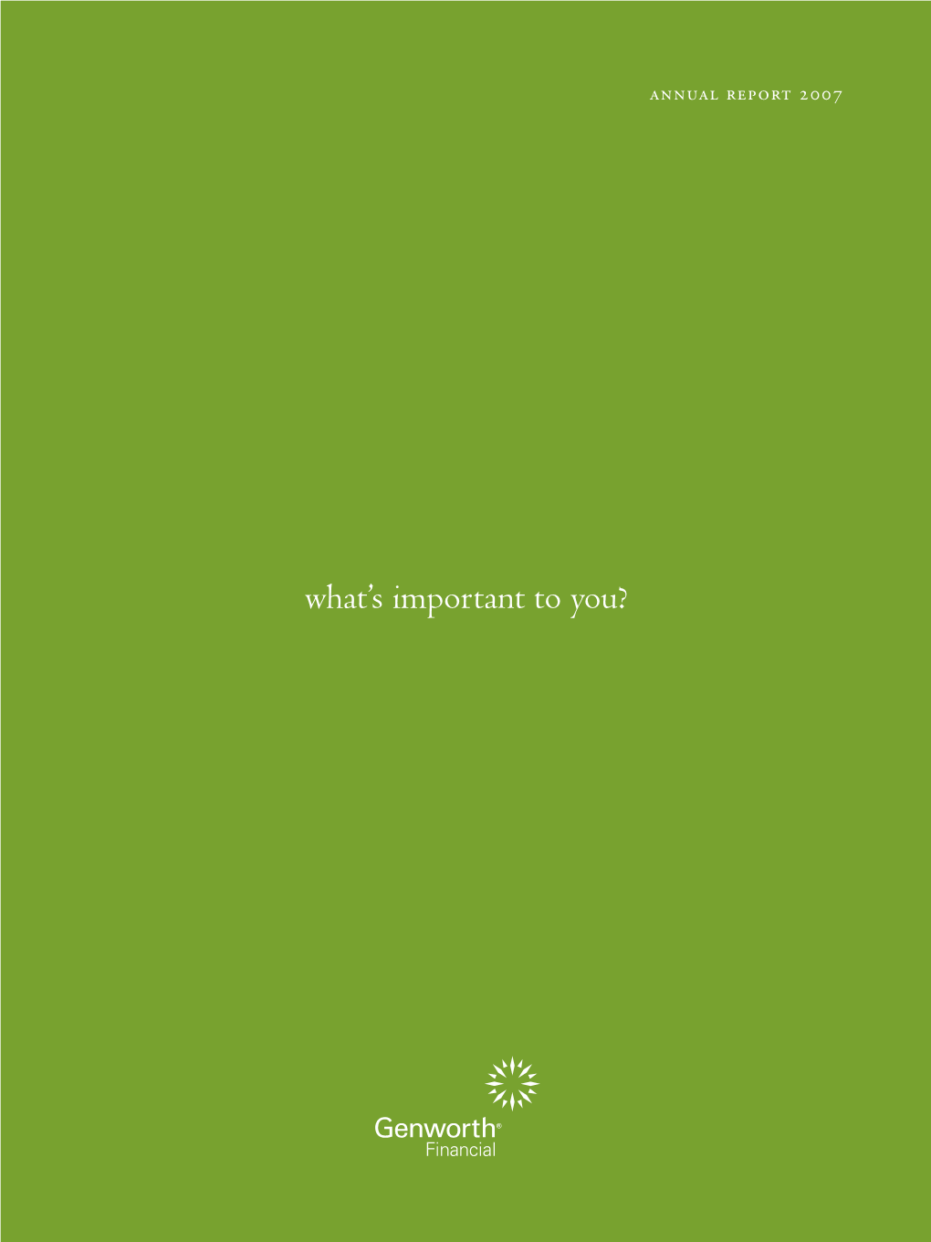 What's Important to You?