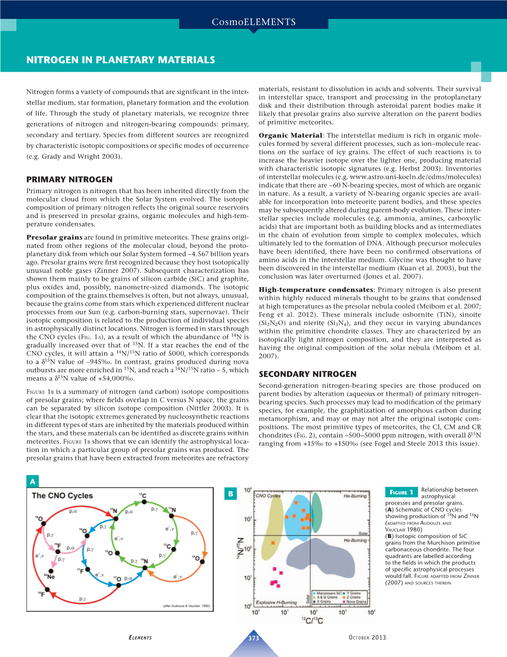 Nitrogen in Planetary Materials