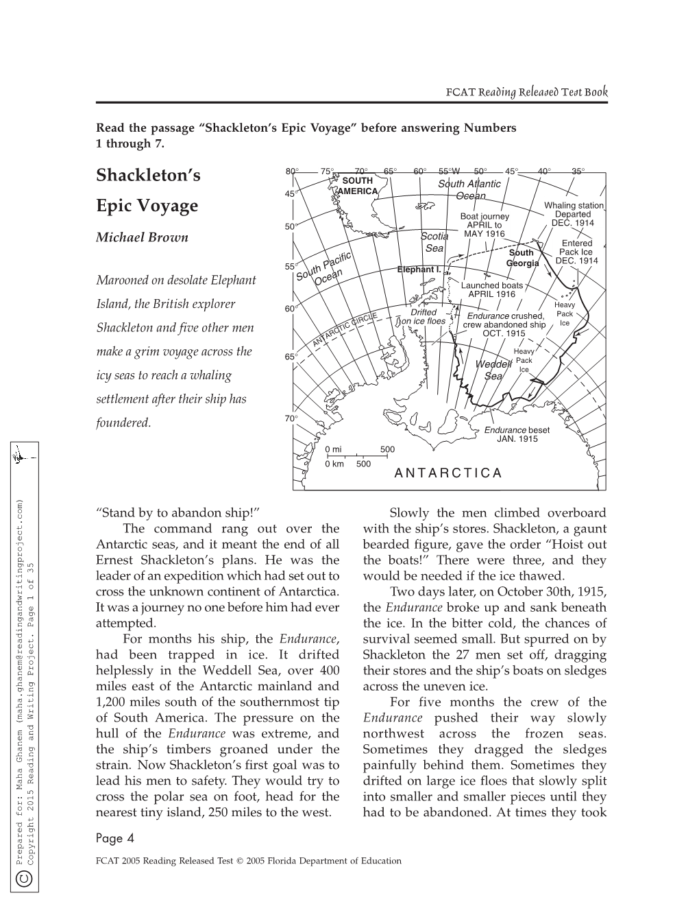 Shackleton's Epic Voyage C