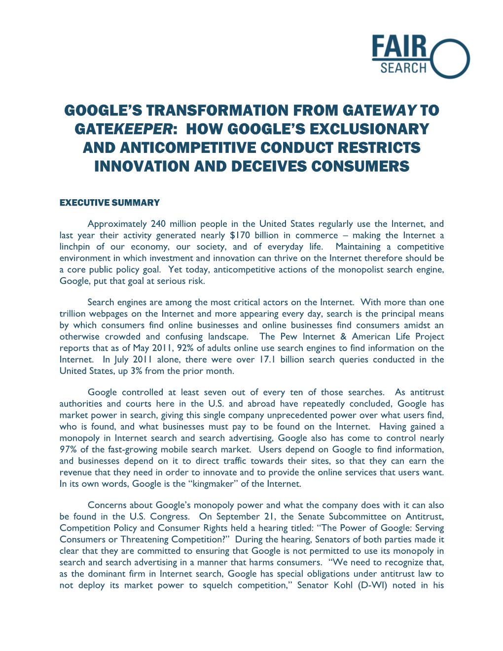 Google's Transformation from Gateway To