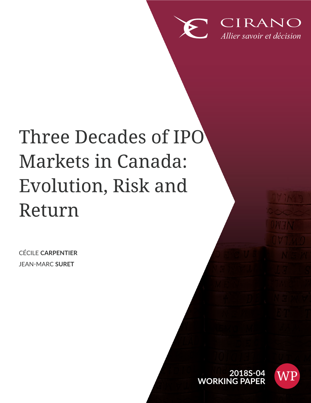 Three Decades of IPO Markets in Canada: Evolution, Risk and Return