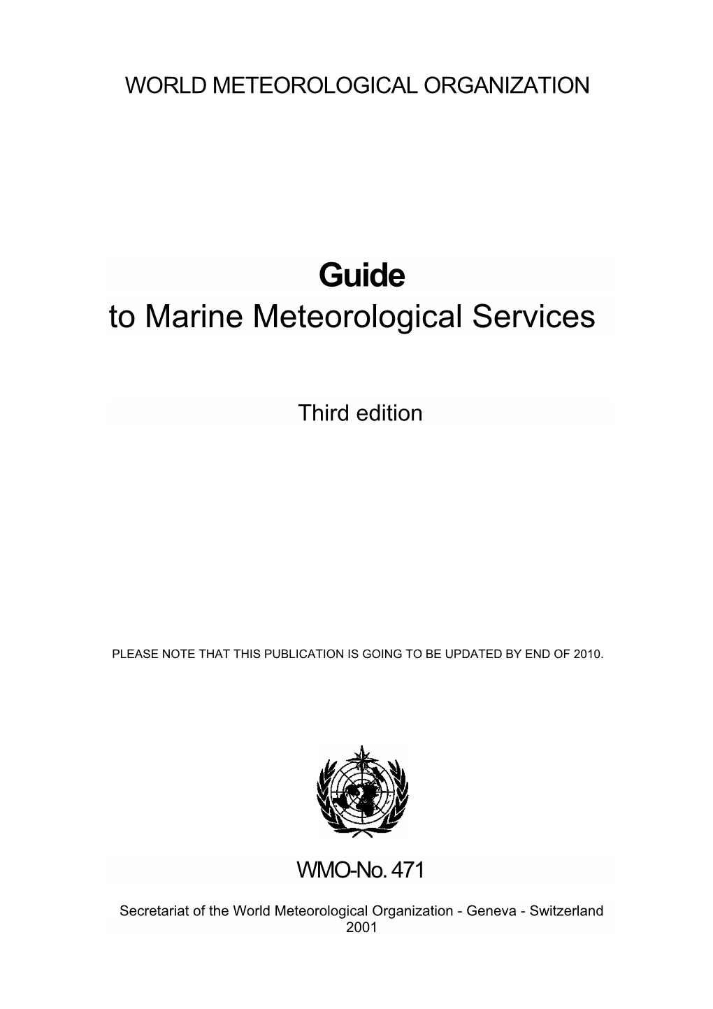 To Marine Meteorological Services