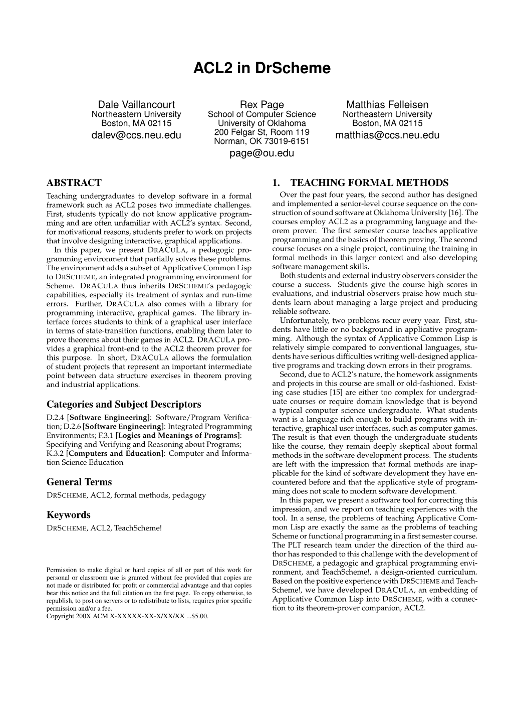 ACL2 in Drscheme