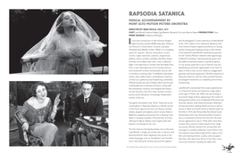 Rapsodia Satanica Musical Accompaniment by Mont Alto Motion Picture Orchestra