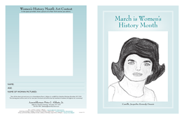 March Is Women's History Month