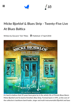Micke Bjorklof & Blues Strip