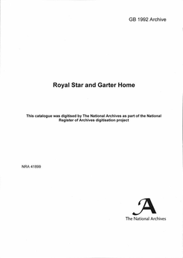 Royal Star and Garter Home