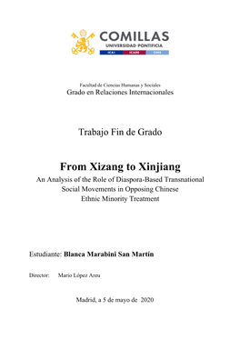 From Xizang to Xinjiang an Analysis of the Role of Diaspora-Based Transnational Social Movements in Opposing Chinese Ethnic Minority Treatment