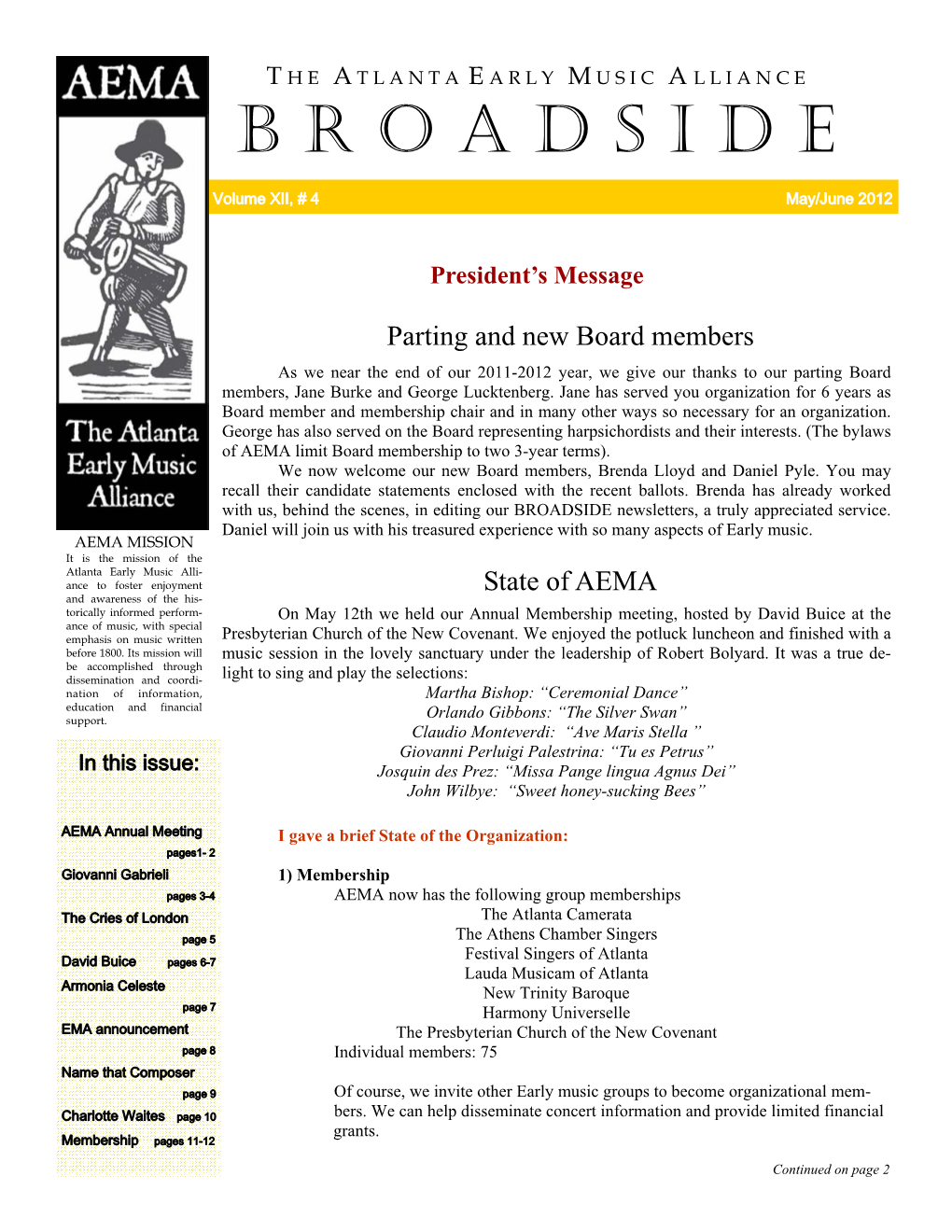 May 2012 Broadside