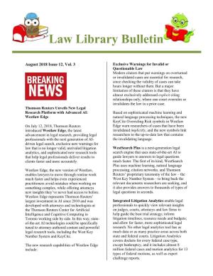 Law Library Bulletin
