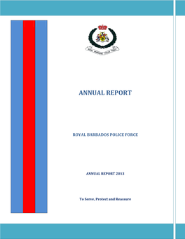 Royal Barbados Police Force Annual Report 2013