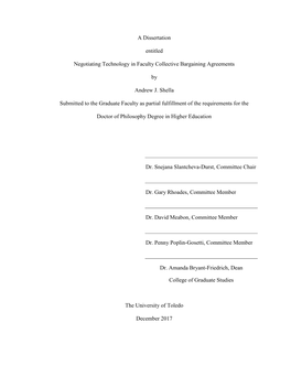 Negotiating Technology in Faculty Collective Bargaining Agreements.Pdf