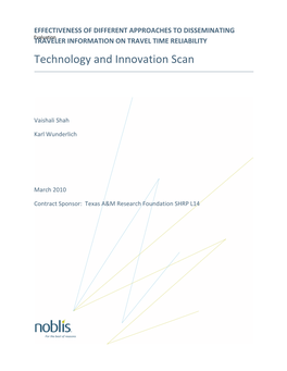 Technology and Innovation Scan