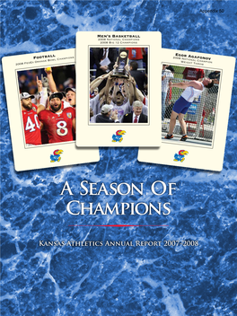 The Mission of Kansas Athletics N Table of Contents