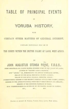 Yoruba History