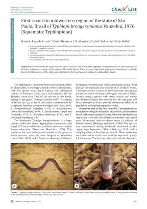 Squamata: Typhlopidae) D