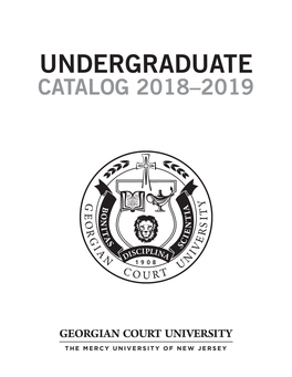 Undergraduate Catalog 2018–2019