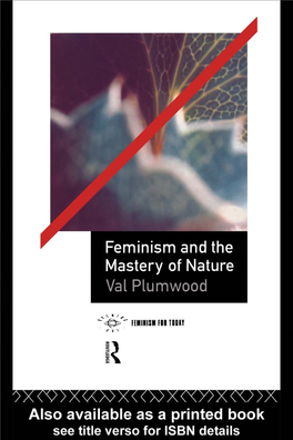 Feminism and the Mastery of Nature