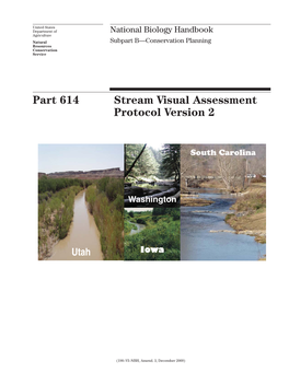 Part 614 Stream Visual Assessment Protocol Version 2