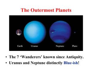 Uranus and Neptune Distinctly Blue-Ish! Uranus
