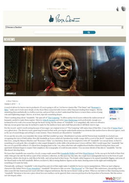 Annabelle Movie Review & Film Summary (2014) | Roger Ebert
