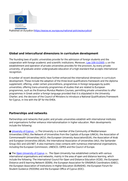Other Dimensions of Internationalisation in Higher